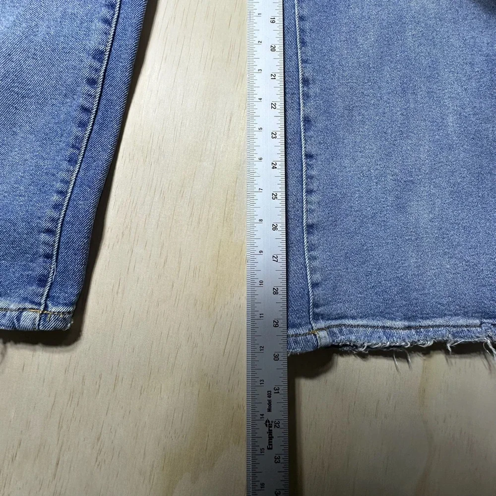 SO Super High Rise Wide Leg Jeans with Distressed Vintage Style Size 15 - Picture 7 of 10